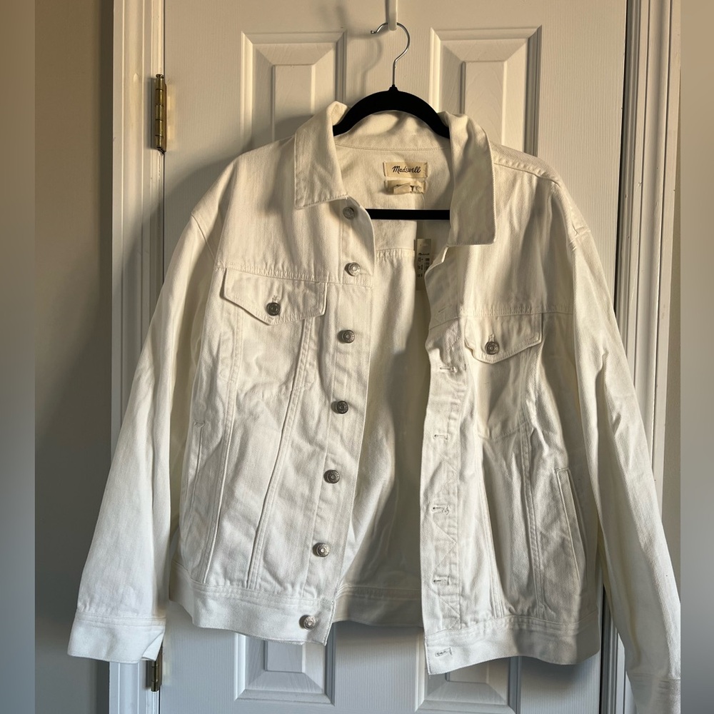 NWT Madewell oversized trucker denim jacket